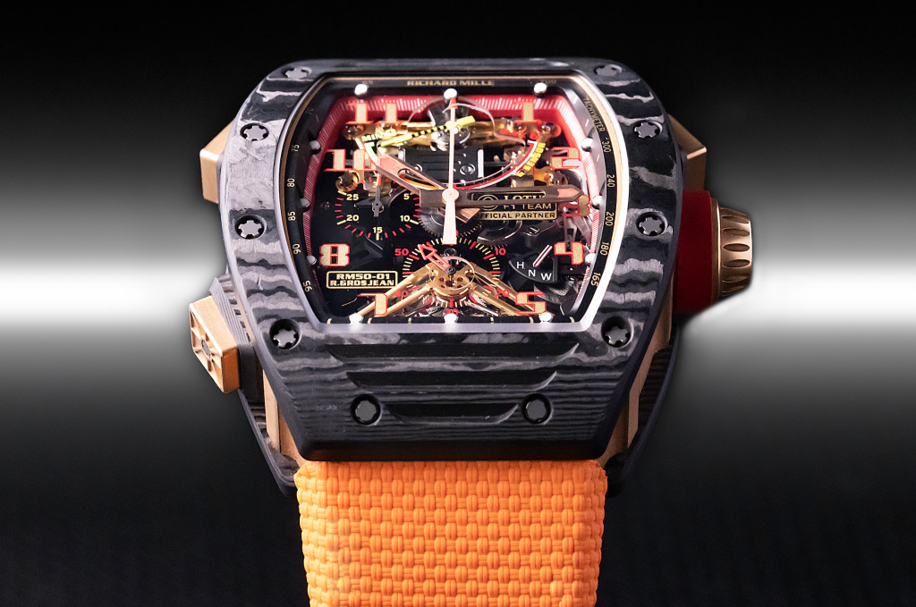 Review RM50 01 TOURBILLON CHRONOGRAPH G SENSOR LOTUS F1 TEAM for